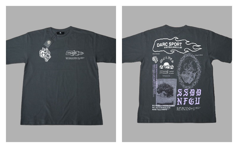 Darc Wolves Sport Oversized Men T-shirts Fitness Bodybuildin