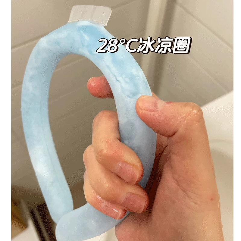 Новое летнее охлаждающее подвесное ледяное кольцо для шеи для предотвращения теплового удара, летнее охлаждающее кольцо для шеи с постоянной температурой, охлаждающий воротник, физическое охлаждение и облегчение теплового удара оптом