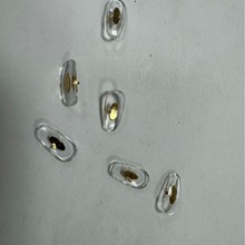 眼镜配件金属芯子金色银色2脚卡式包胶不同尺寸不同图案金属芯子