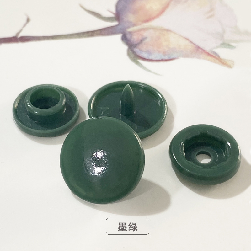 T3T5T8 impermeable con botón a presión de resina plástica, botones de ropa de bebé, botones invisibles, botones de color sin costura