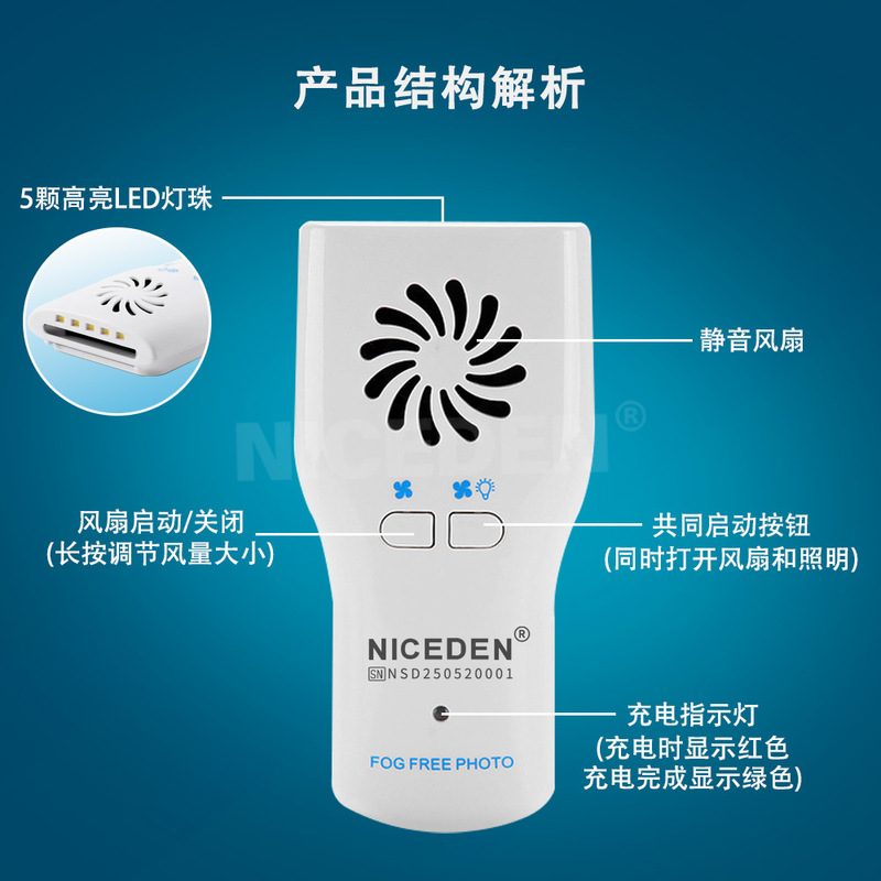 Niceden 歯科矯正リフレクター光ヘアドライヤー防曇口ミラー口腔両面ステンレス鋼リフレクター|undefined