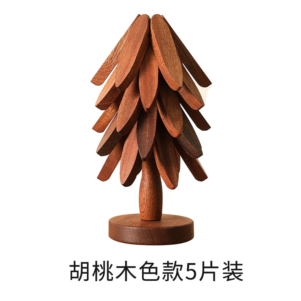 One Tree Black Walnut Almohadilla aislante Venta al por mayor Venta directa de fábrica Almohadilla posavasos Madera Almohadilla resistente al calor Decoración de mesa