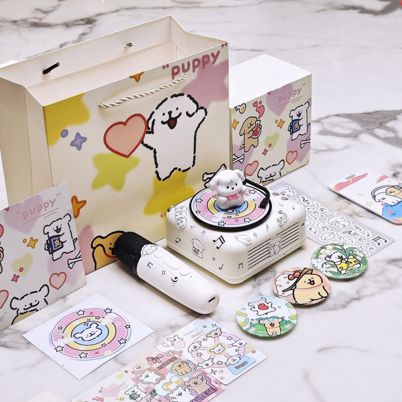 Line Puppy 誕生日プレゼント Bluetooth 小型オーディオスピーカー 男の子が女の子の親友に贈る実用的な高級卒業式|undefined