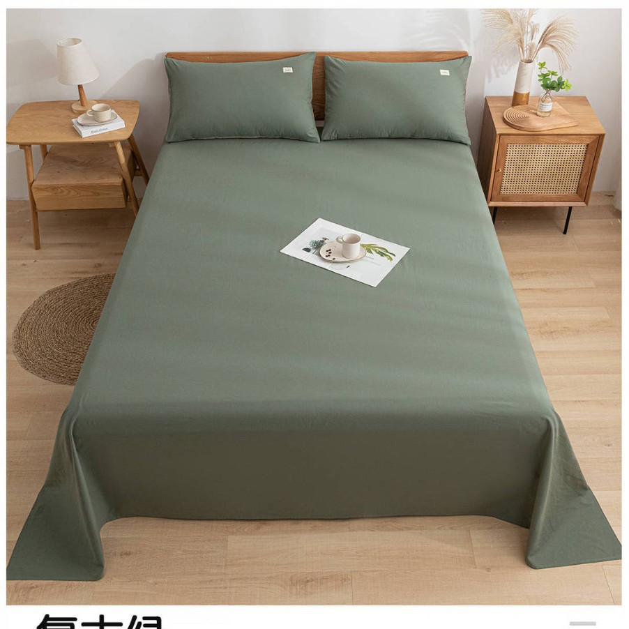 Una sábana de algodón de clase, una sola pieza, 100 edredones de algodón, funda de almohada, traje de tres piezas, dormitorio de estudiantes, individual 2025, nuevo verano