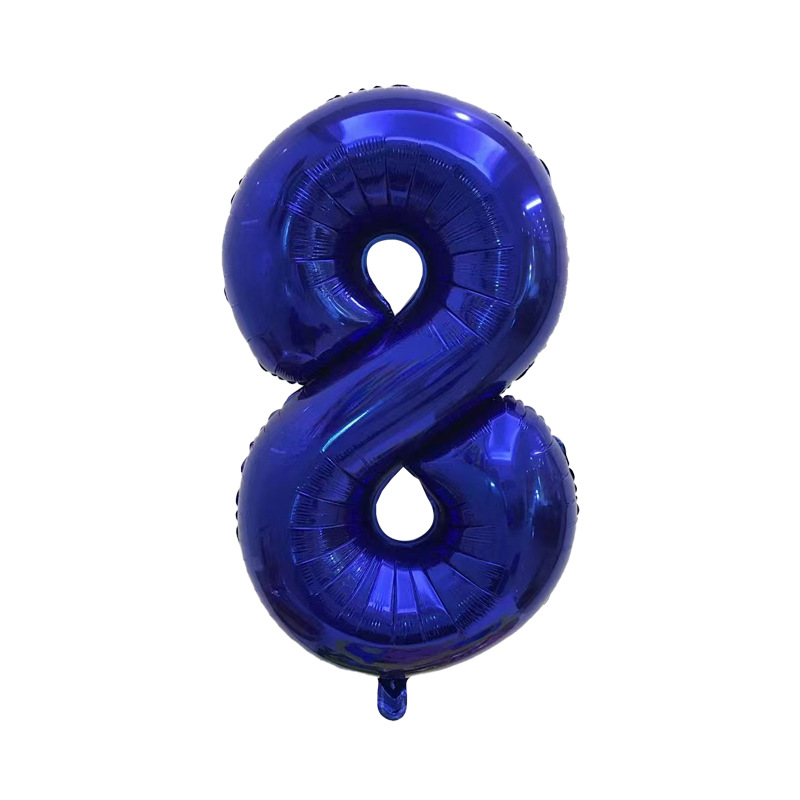 Versión americana verde digital flotante vacío globo de película de aluminio 32 pulgadas oro medio globo digital 34 pulgadas globo decoración al por mayor