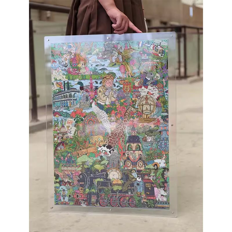 Acrylic Transparent Puzzle Photo Frame Picture Frame 50 Three-Layer Transparent Acrylic Frame Two-Layer Transparent Acrylic Frame Style