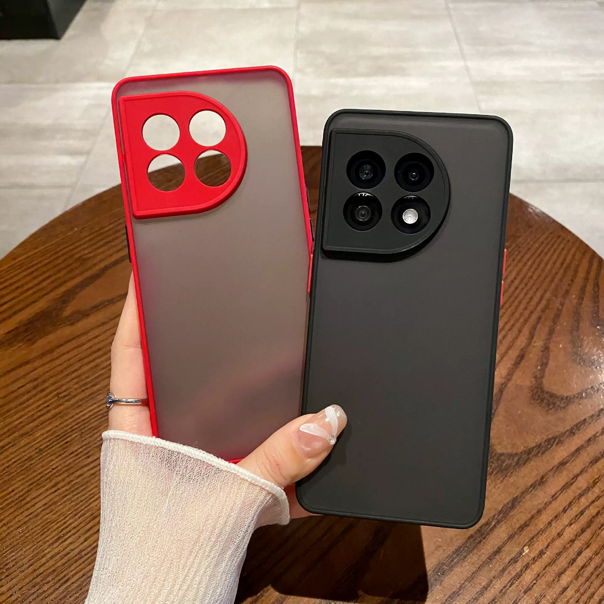 适用一加11手机壳魅影肤感nordCE3全包精孔oneplus磨砂保护套