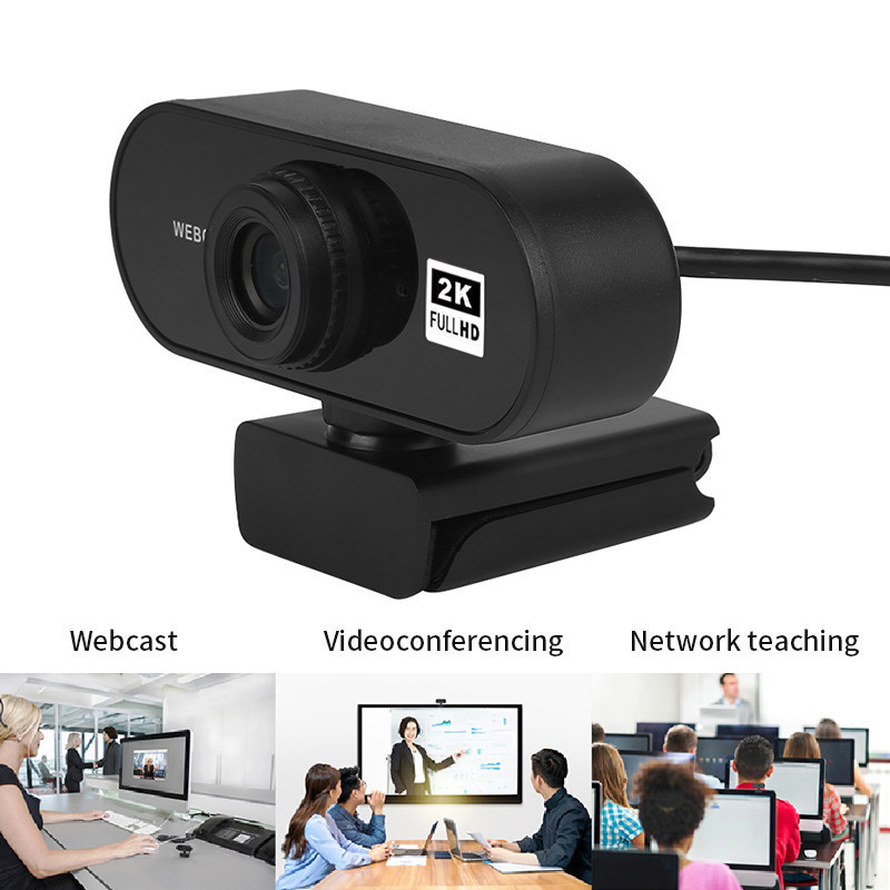 Computer camera USB free driver built -in microphone HD 2K video conference network camera webcam