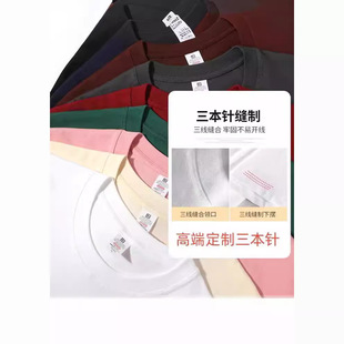 Solid Color Cotton Short-sleeved T-shirt Men's Summer White Trendy Brand Loose Top New Round Neck T-shirt Base Shirt T-shirt