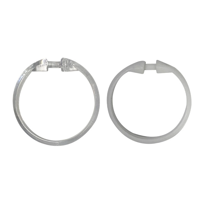 Plastic round shower curtain hook and loop plus thick curtain hook hook storage tool