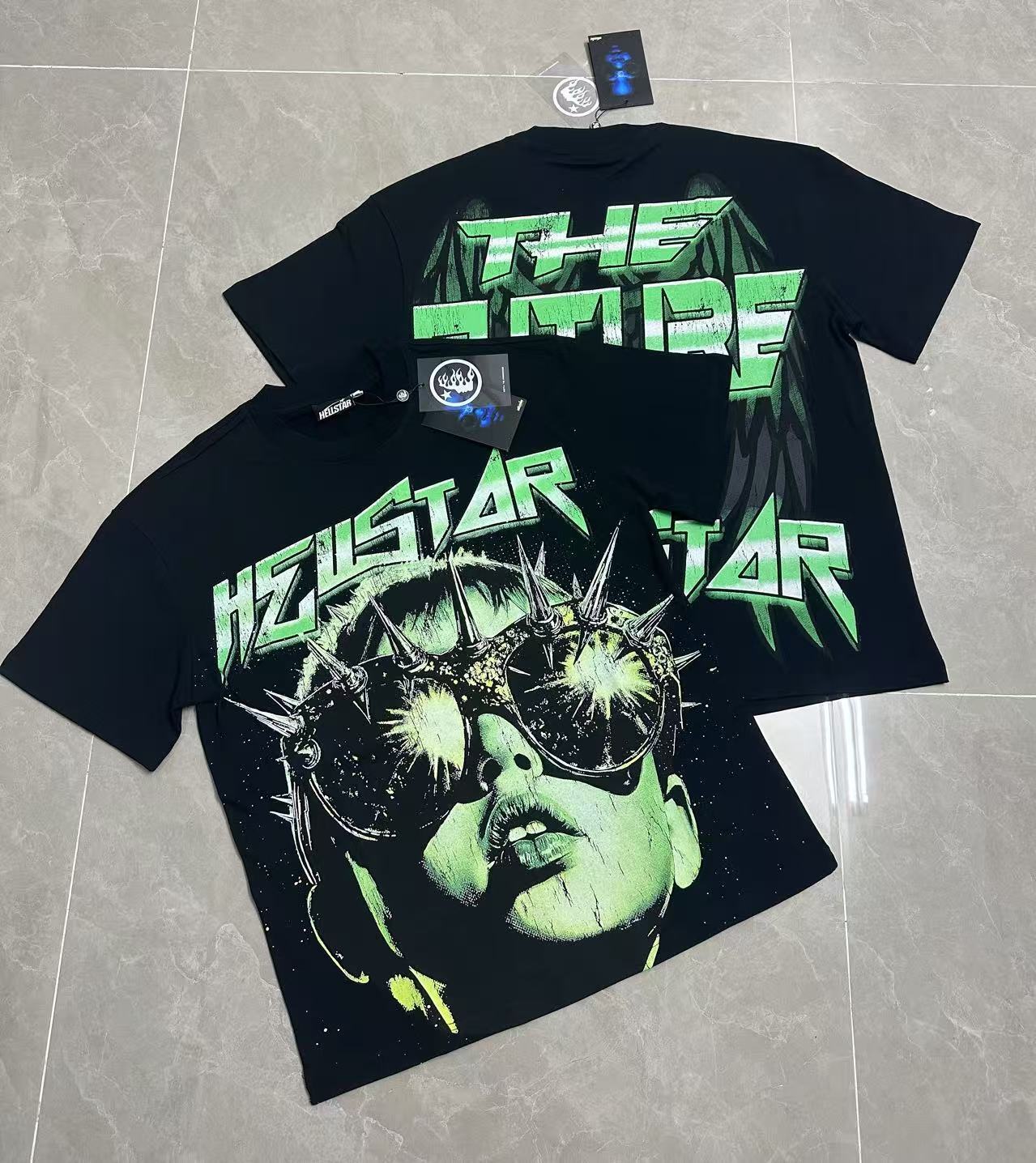 Hellstar The Future T-shirt Black Green