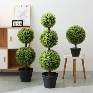 Simulated Green Plant Potted Amazon Best-Selling Office Decoration Potted Green Plant Fake Tree Fake Flower Artificial Plant Tree