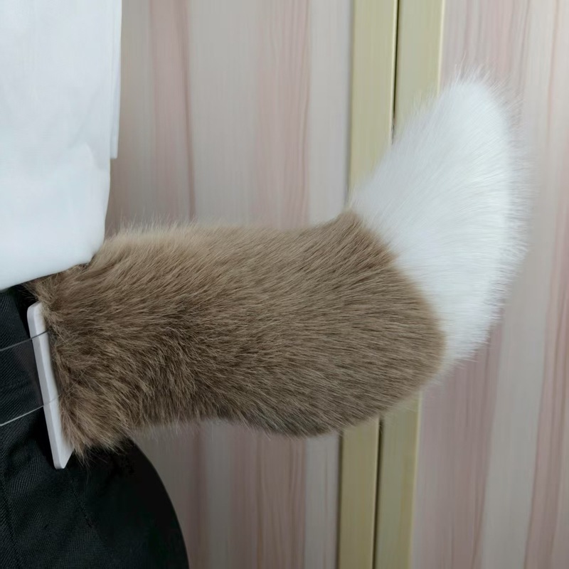一件代发智能声控狐狸尾巴仿毛绒兽尾cosplay道具漫展派对电动款|undefined