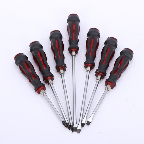 Gangchen wholesale 7 seven-piece set of through-core screwdriver can knock screwdriver cross strong magnetic screwdriver screwdriver