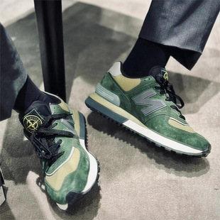 Putian Shoes New Balance Nb574 New Men's and Women's Running Shoes Stone Island Couple Casual Co-Branded Sneakers