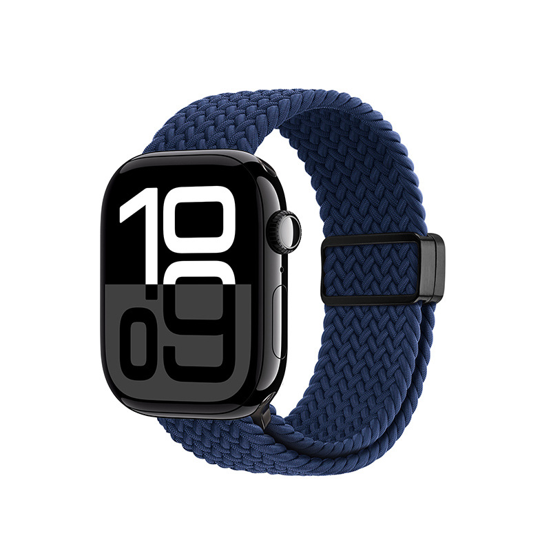 Correa elástica de manzana tejida de nailon para AppleWatch, hebilla de succión magnética, correa deportiva, venta al por mayor transfronteriza image 14