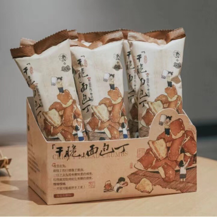 Postage tea Yan Yue color simply bread 35g sea salt caramel flavor crisp bread dry store with wholesale Postage tea Yan Yue color simply bread 35g sea salt caramel flavor crisp bread dry store with wholesale