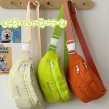 跨境厂家森系小挎包简约复古水洗帆布手机胸包日系男生斜挎小包包