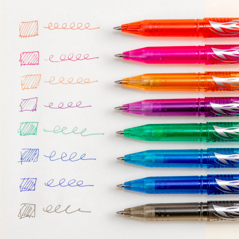 캡이 달린 지울 수 있는 펜, 중성펜, 프레스 컬러 사라지는 펜, 사무용품, 서명펜, 수성펜 재고 있음