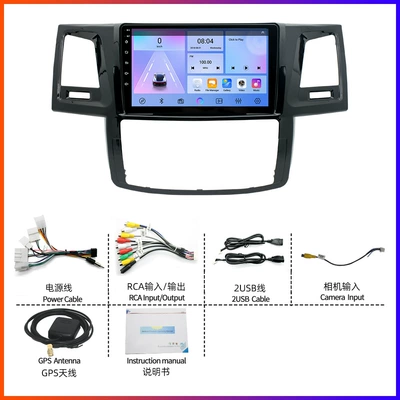 Toyota Highlander, Wireless Carplay — DVD Navigation - 05-14-models-hilux-9inch-official-standard-configuration-264greversing-rear-view