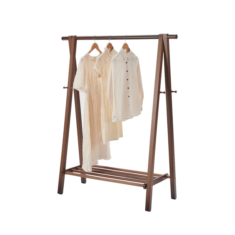 Perchero de madera maciza piso haya percha habitación dormitorio hogar ropa de noche artefacto para la noche