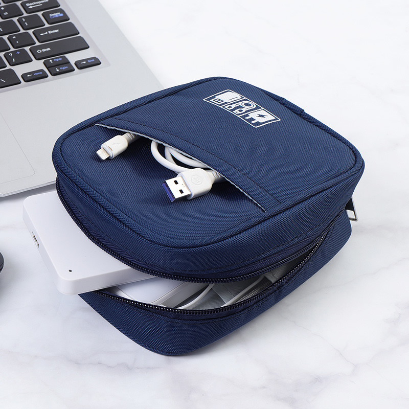 Accesorios digitales de viaje bolsa de almacenamiento bolsa de auriculares portátiles bolsa de cable de datos cargador de enchufe de alimentación bolsa de almacenamiento USB