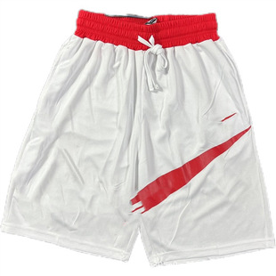 American Shorts Basketball Men's and Women's Quick-Drying Sports Summer Running Loose Casual Training Fitness Breathable Five-Point Pants White