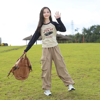 女童卫衣春秋款2026新款儿童打底衫女大童秋装长袖宽松上衣百搭潮