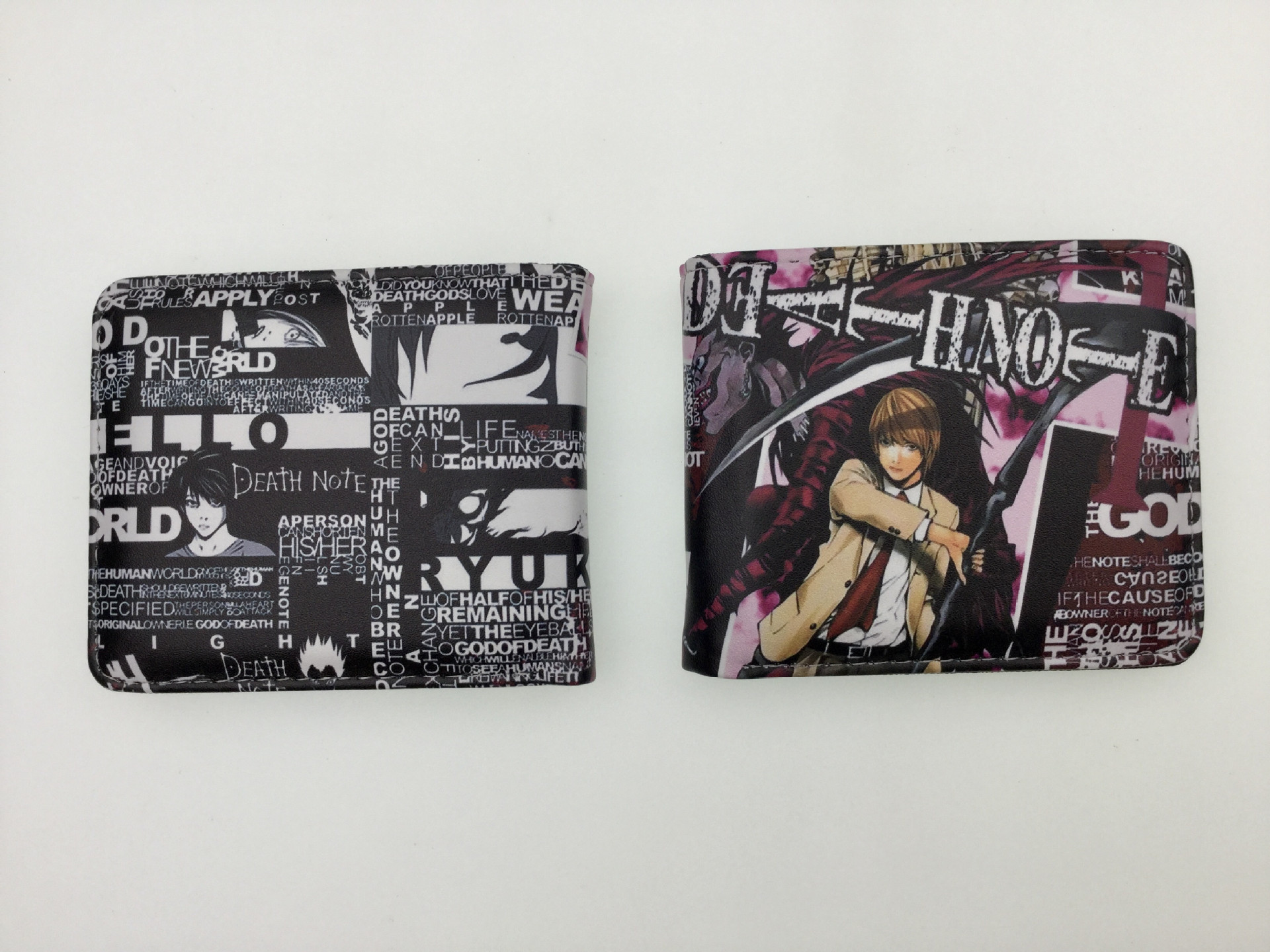 Death Note L noche Shenyue mi Haisha juego de dibujos animados billetera periférica corto horizontal monedero estudiante titular la tarjeta