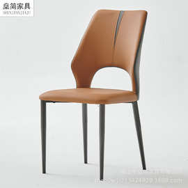 餐椅家用轻奢高级感新款椅子现代餐厅饭店商用软包垫椅子靠背椅