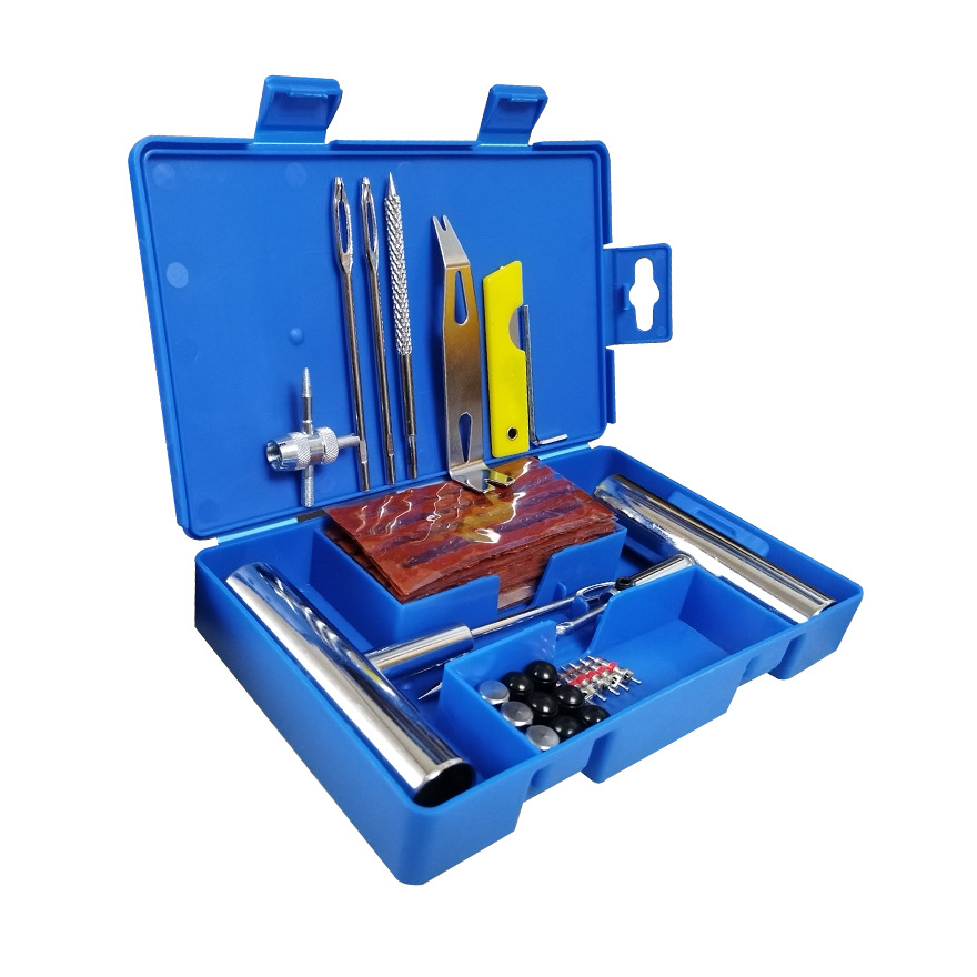 33-Piece Set 58-Piece Set Car Motorcycle Battery Car Vacuum Tire Car Tire Repair Tool Box Emergency Repair