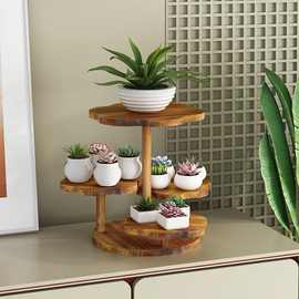 跨境木质蛋糕架派对双层甜品展示架酒店托盘多层纸杯蛋糕收纳架