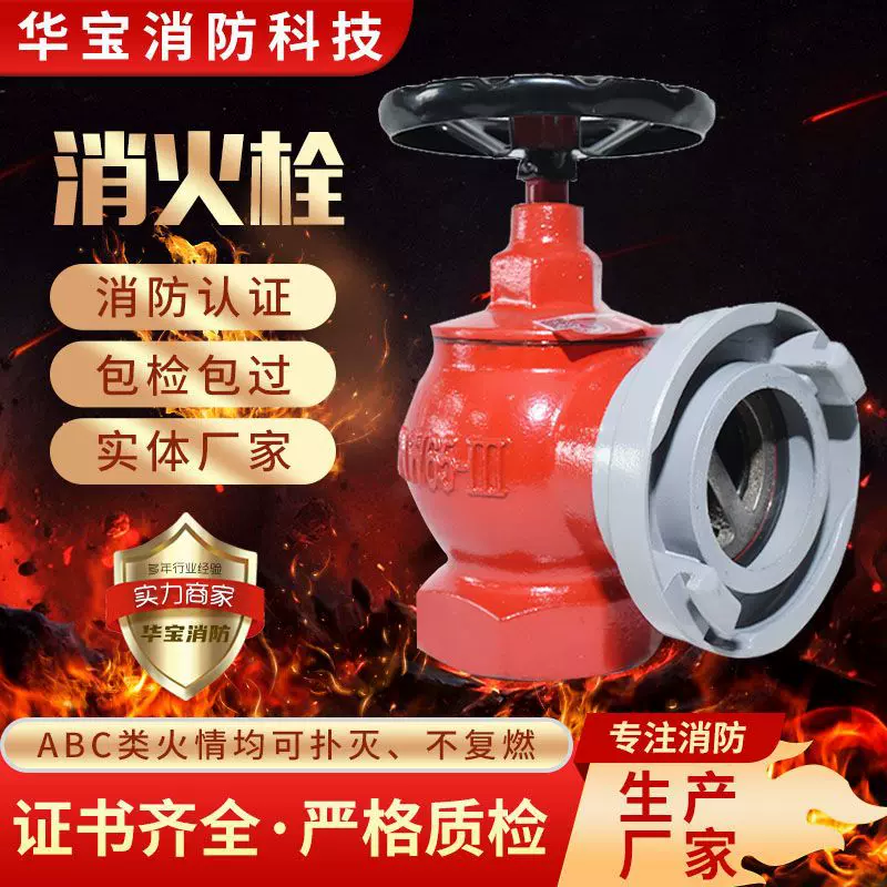 室内消火栓消防栓旋转型减压稳压双口栓旋转室内DN65户外消火栓