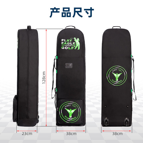 Outdoor Aircraft Air Cargo Bag Oxford Cloth Folding Wheeled Duffel Bag PlayEagle Golf Bag Protective Cover