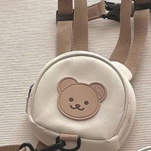 high quality Anti-lost Kindergarten Schoolbag Cute Bear Children's Backpack All-match Baby Canvas Small Backpack Batch