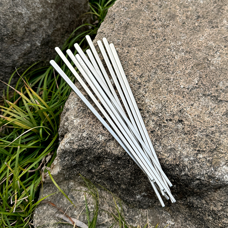 Chockmen Zhuo Deming 316L acero inoxidable pulido antideslizante palillos de alimentación palillos para adultos