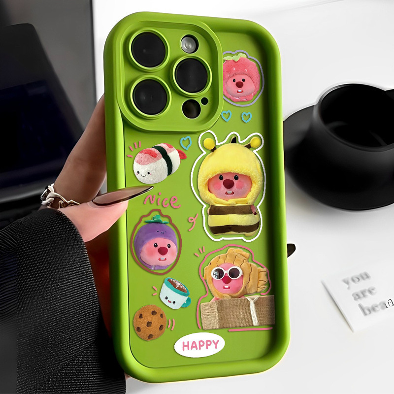 Beaver Loopy for Apple 15 Phone Case iPhone14Promax Cartoon 13 Cute 12 Advanced Sense 11