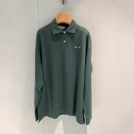 正确版原标现货MU家25S棉质珠地布长袖POLO衫T恤休闲百搭男女同款