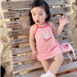 女童连衣裙夏季儿童吊带裙薄款2026新款时髦洋气女孩裙子宝宝夏装