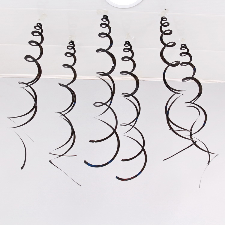 Decoración navideña vórtice PVC espiral colgante decoración de ventanas de flores de corredor diseño de decoración de techo a medida