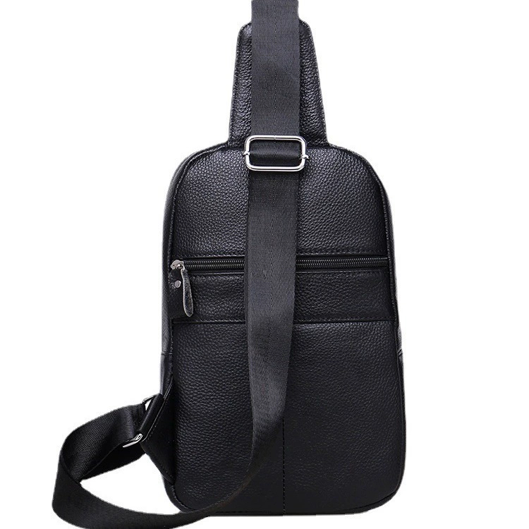 Износостойкая грудная сумка, сумка через плечо для отдыха, belt bag, кожаная маленькая сумка, рюкзак, натуральная кожа, корейский стиль