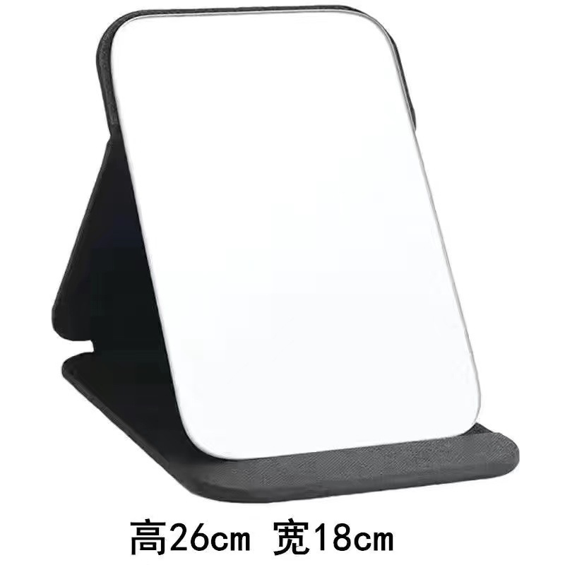高画質男性専用化粧台折りたたみ鏡オフィスデスクトップポータブル学生寮家庭用化粧鏡|undefined