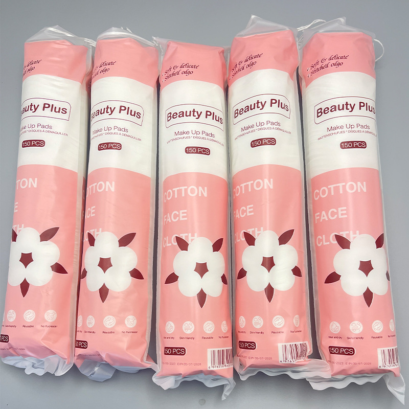 Absorción de agua suave sin pelusa compresa húmeda cuidado de la piel maquillaje redondo algodón no fácil de deformar removedor de maquillaje redondo desechable Algodón