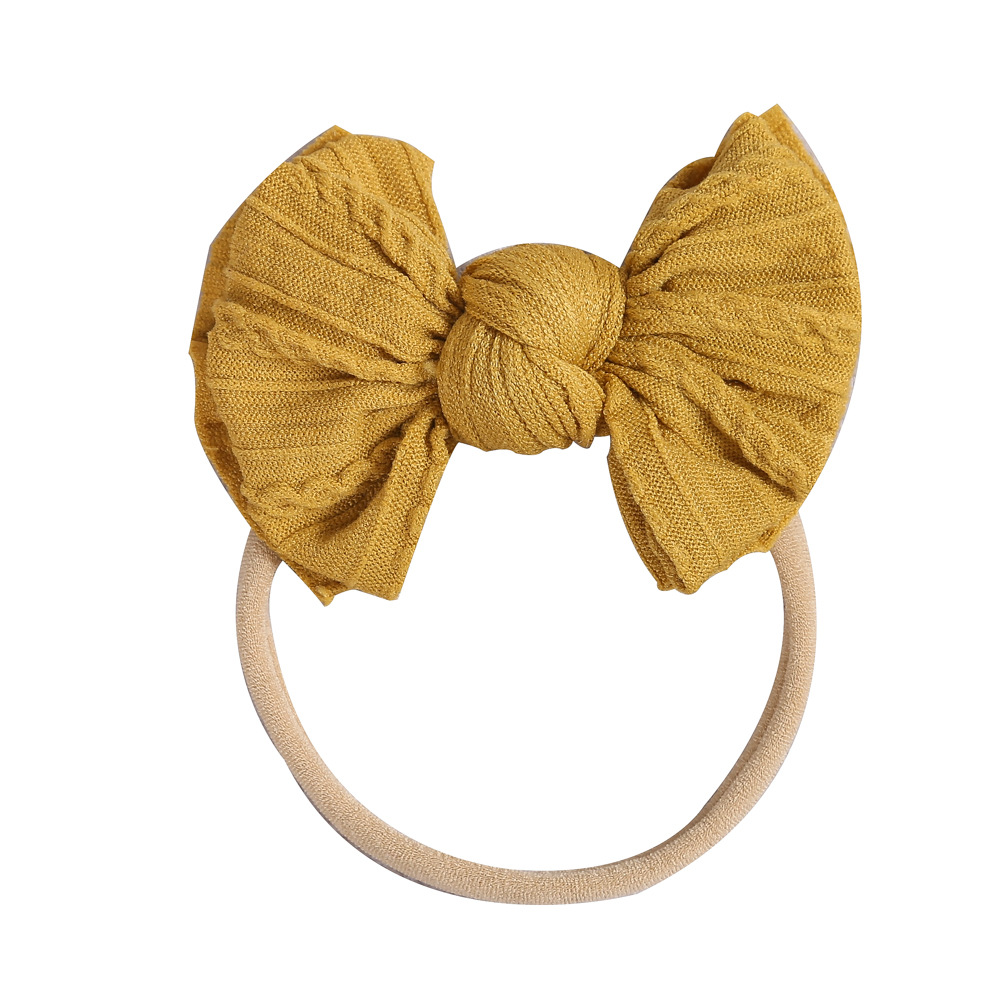 Acessórios para cabelo infantil europeus e americanos transfronteiriços Faixa de cabelo fina para bebê Nylon Jacquard Arco de cabelo Anel de cabelo Outono Novo bebê Faixa de cabeça_voghion.com