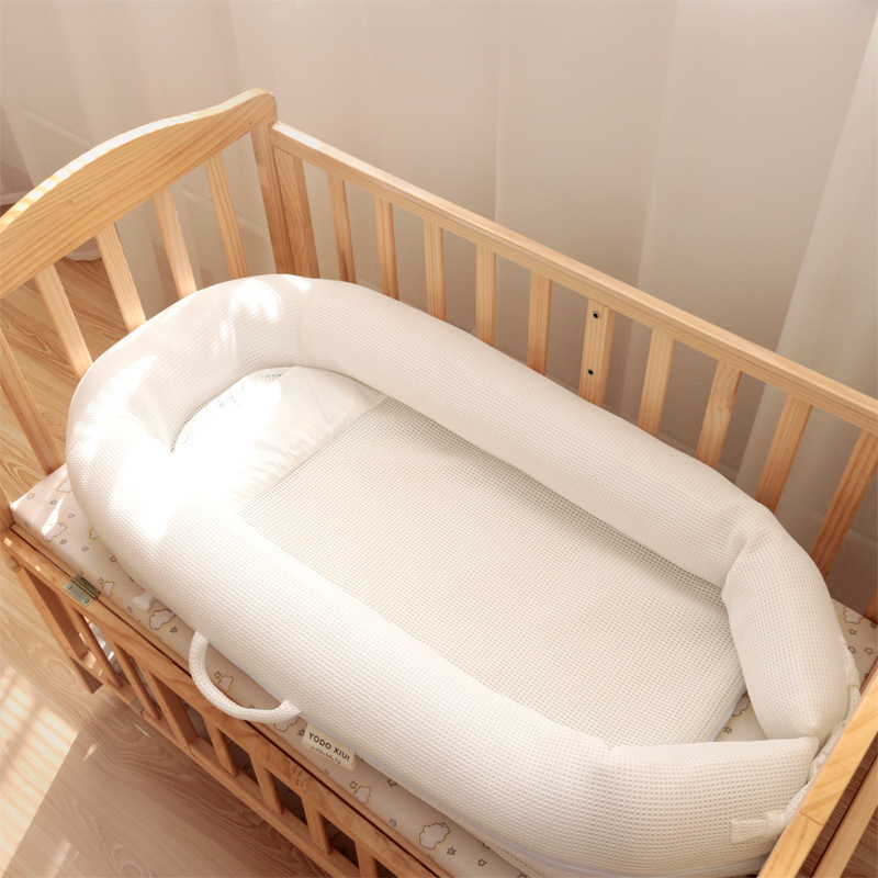 Portable Bed-In-Bed Baby Crib Newborn Bionic Sleeping Bed Baby Womb Bed 3D Mattress Foldableable
