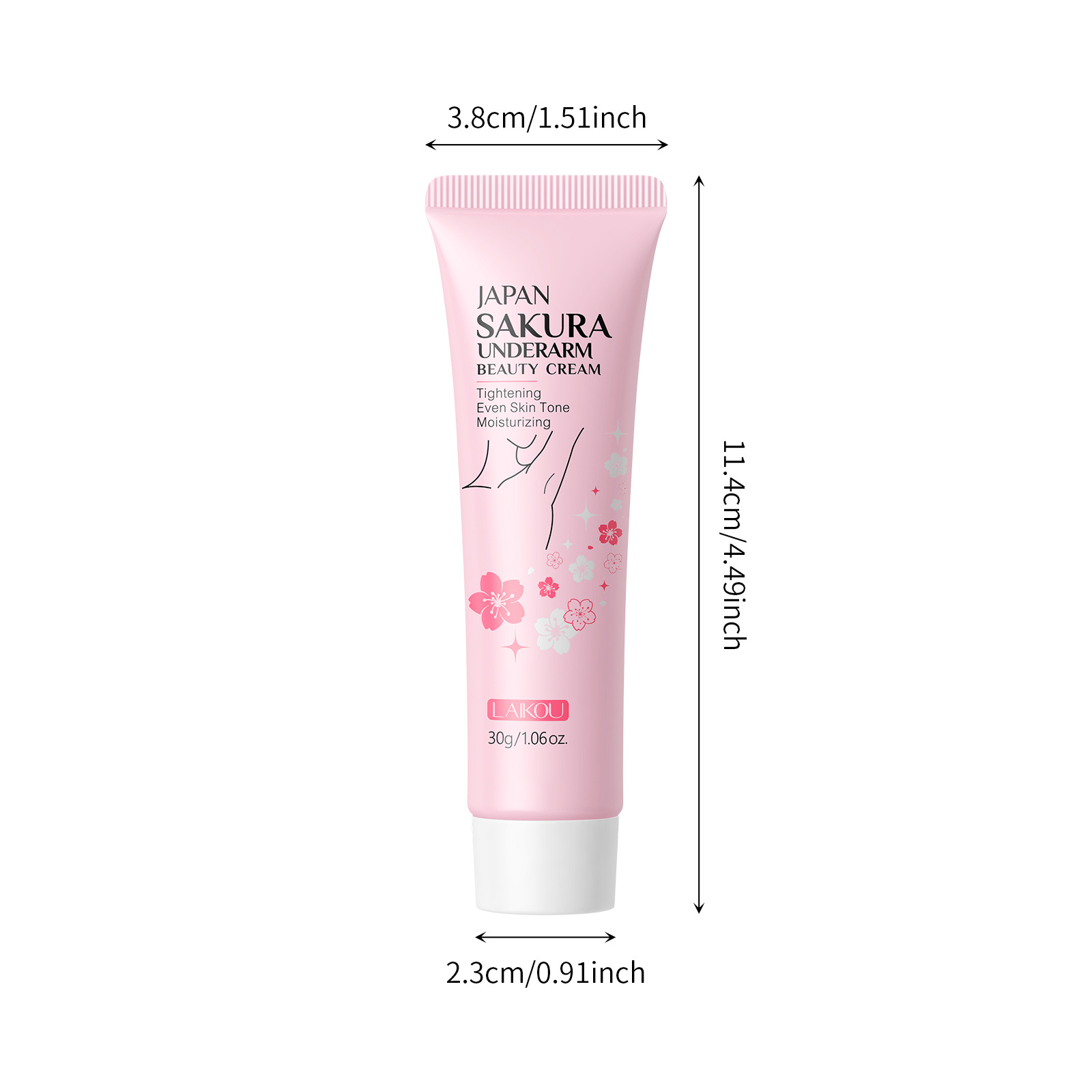 Cross-border LAIKOU Japanese Cherry Blossom Armpit Cream 30g Hydrating, Moisturizing and brightening Skin tone manufacturer wholesale supply details Picture