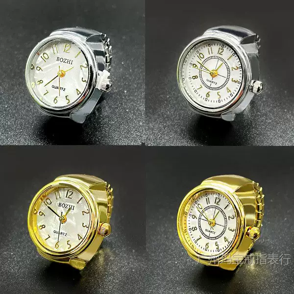 New Foreign Trade Recommended Hot Selling Gold Digital Ring Watch Student Watch Jewelry Creative Finger Watch Wholesale