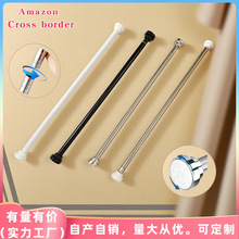 不锈钢免打孔伸缩杆晾衣杆卫生间浴帘杆窗帘杆门帘杆卧室衣柜撑杆