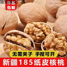 2025年新货新疆纸皮核桃批发坚果薄皮大核桃原味干核桃零食厂批发
