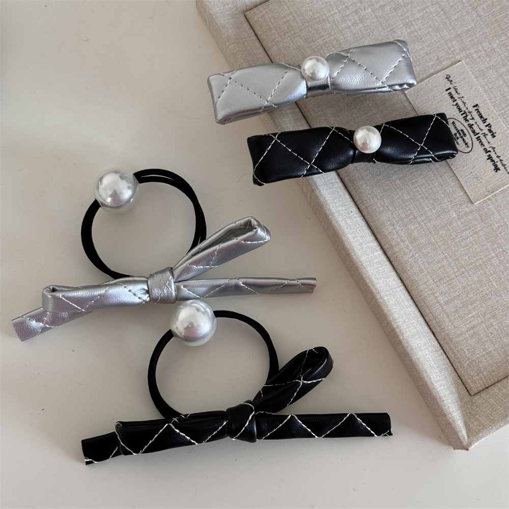 Silverfärgad rosetthårspänne Nytt Avancerat Sense Front Grab Clip Hårspänne Luggspänne Hårrep Gummi Senor Håraccessoarer Nytt_voghion.com